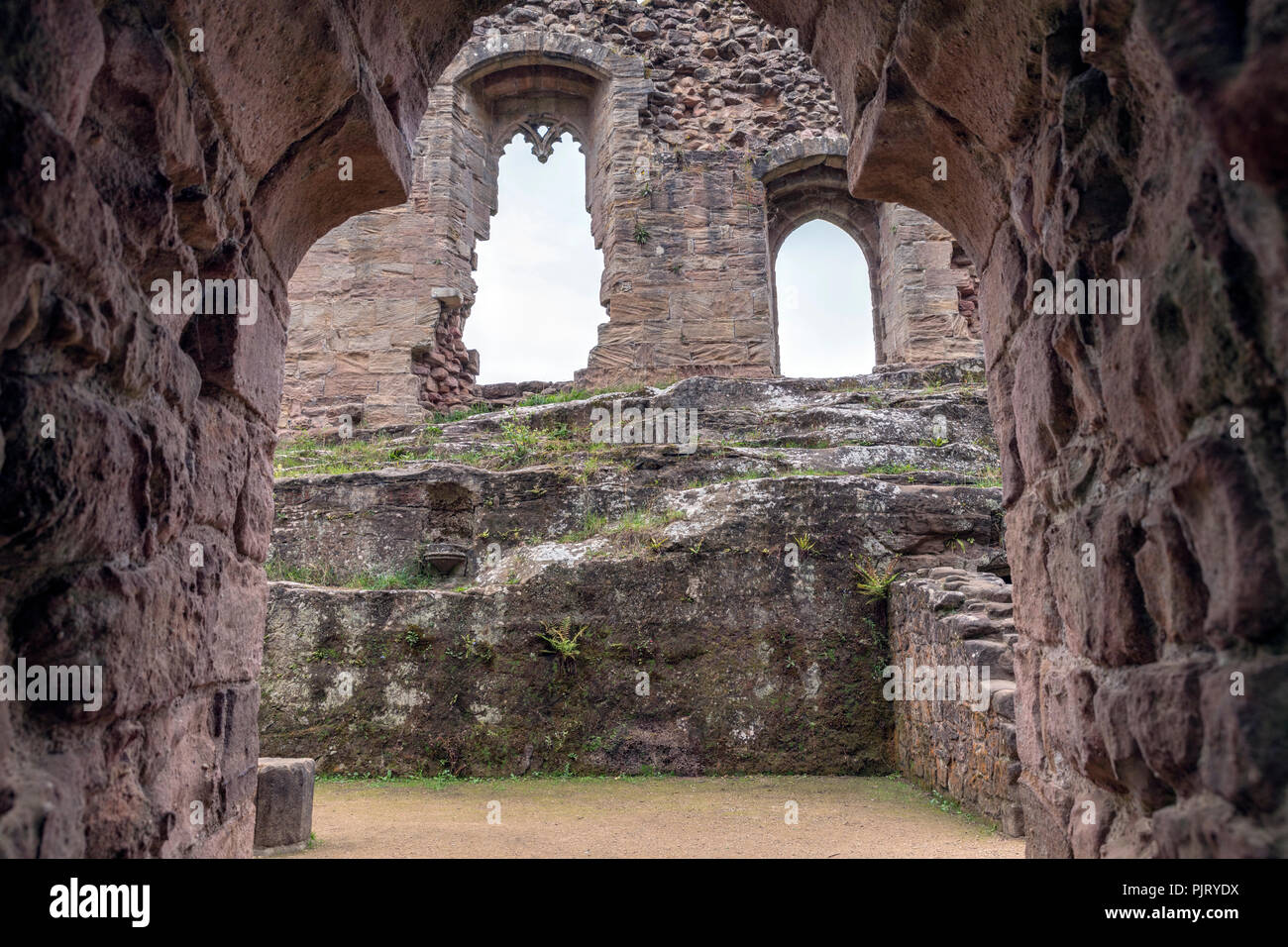 Spofforth Castle, North Yorkshire, England Stock Photo