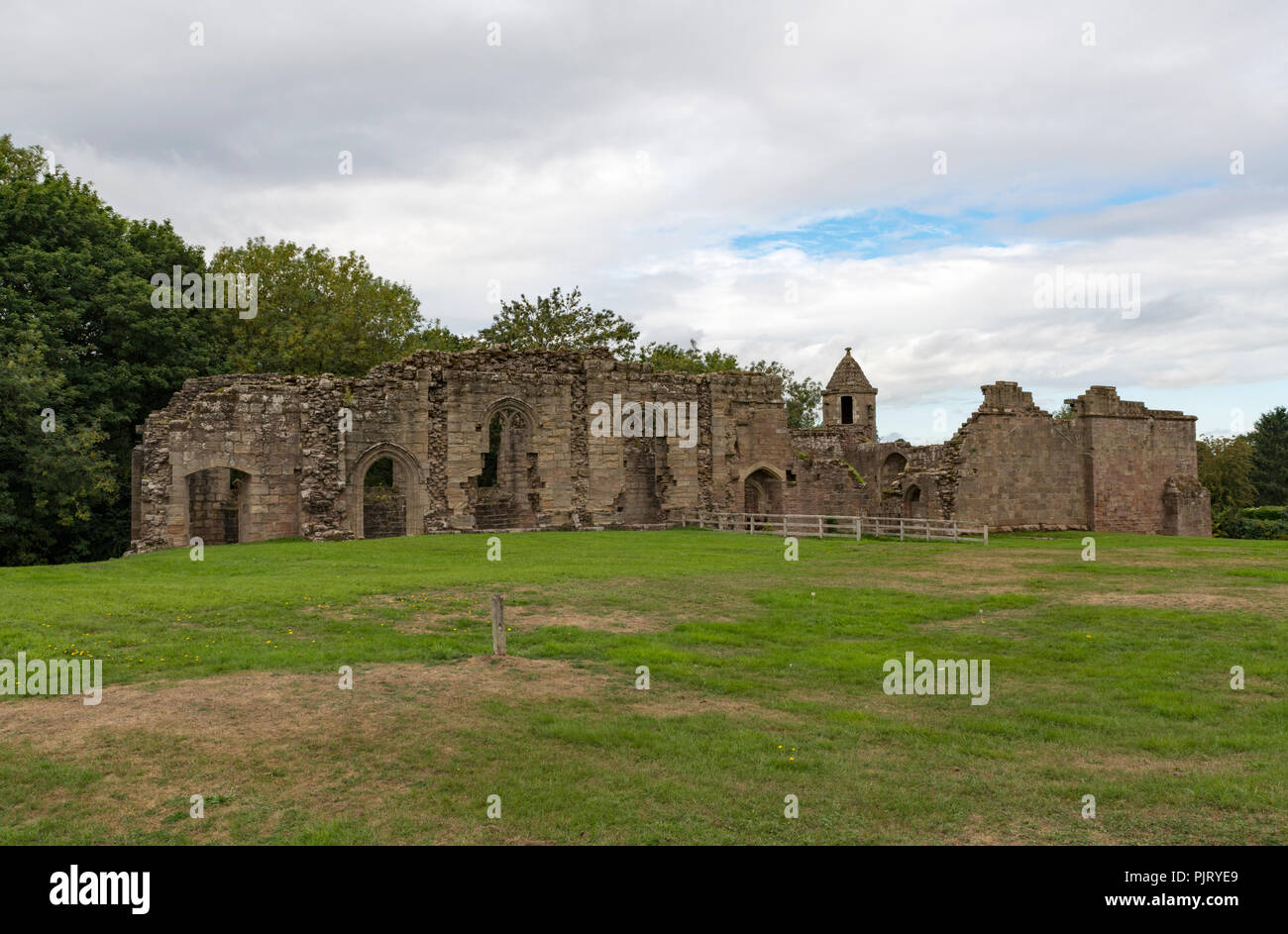 Spofforth Castle, North Yorkshire, England Stock Photo