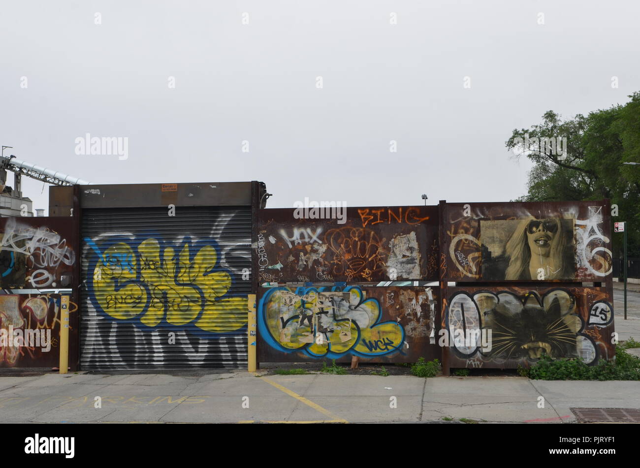 Mural art at East Williamsburg in Brooklyn. The Bushwick Collective has most diverse collection