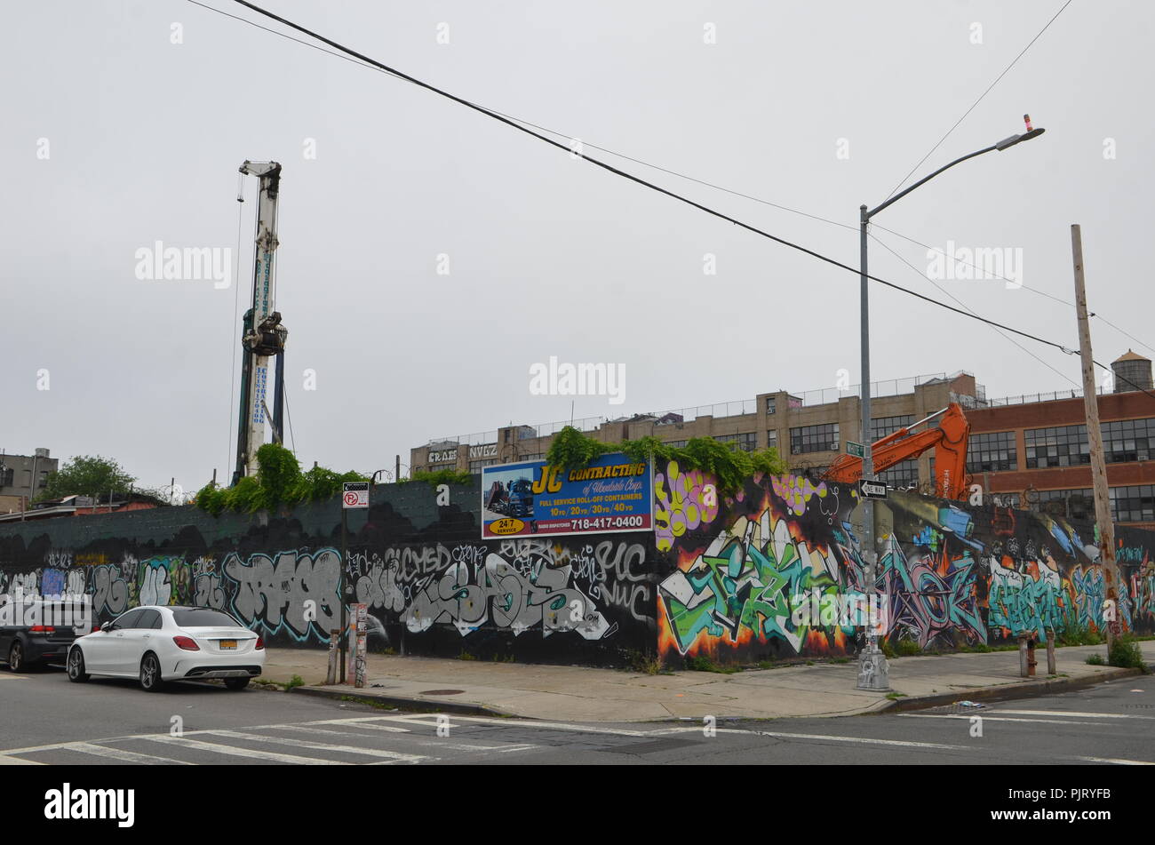 Mural art at East Williamsburg in Brooklyn. The Bushwick Collective has