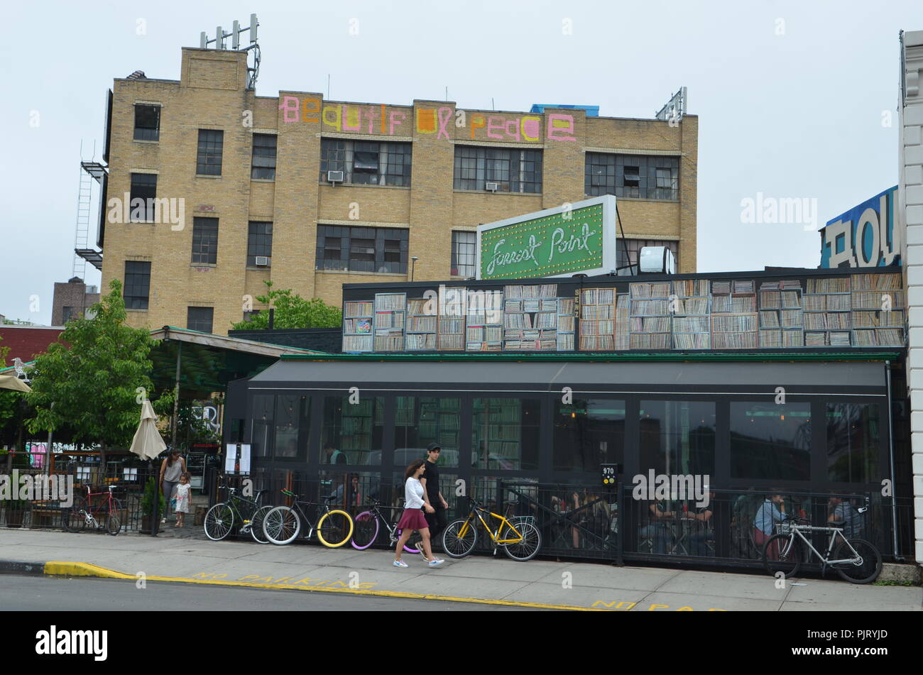 Mural art at East Williamsburg in Brooklyn. The Bushwick Collective has