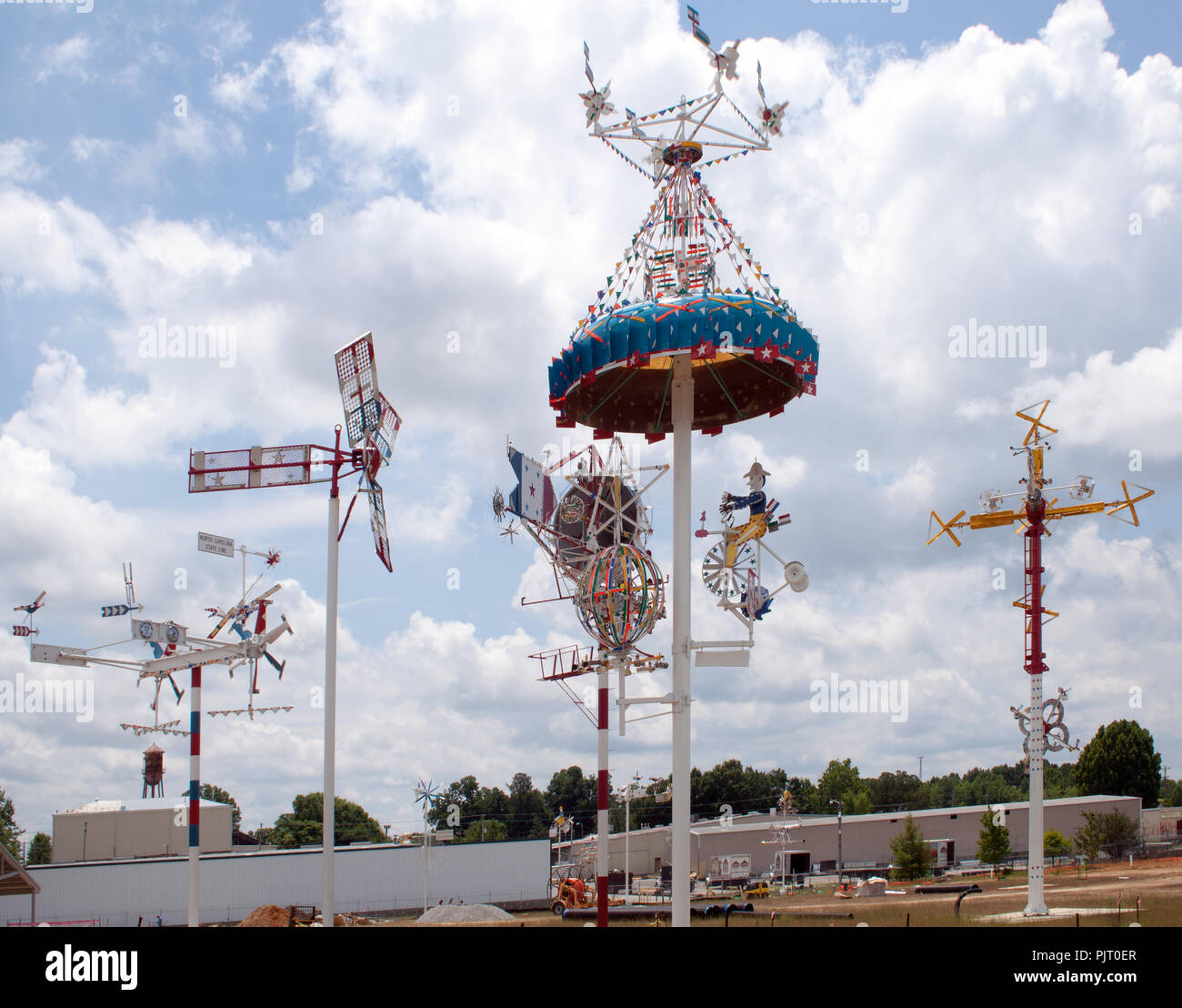 Vollis Simpson Whirligig Park in Wilson North Carolina Stock Photo Alamy