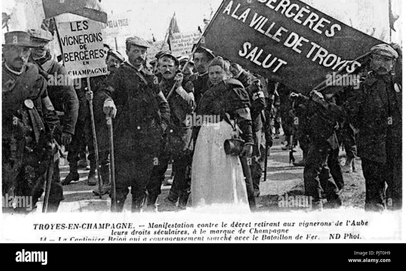 Bataillon de fer 9 avril 1911. Stock Photo