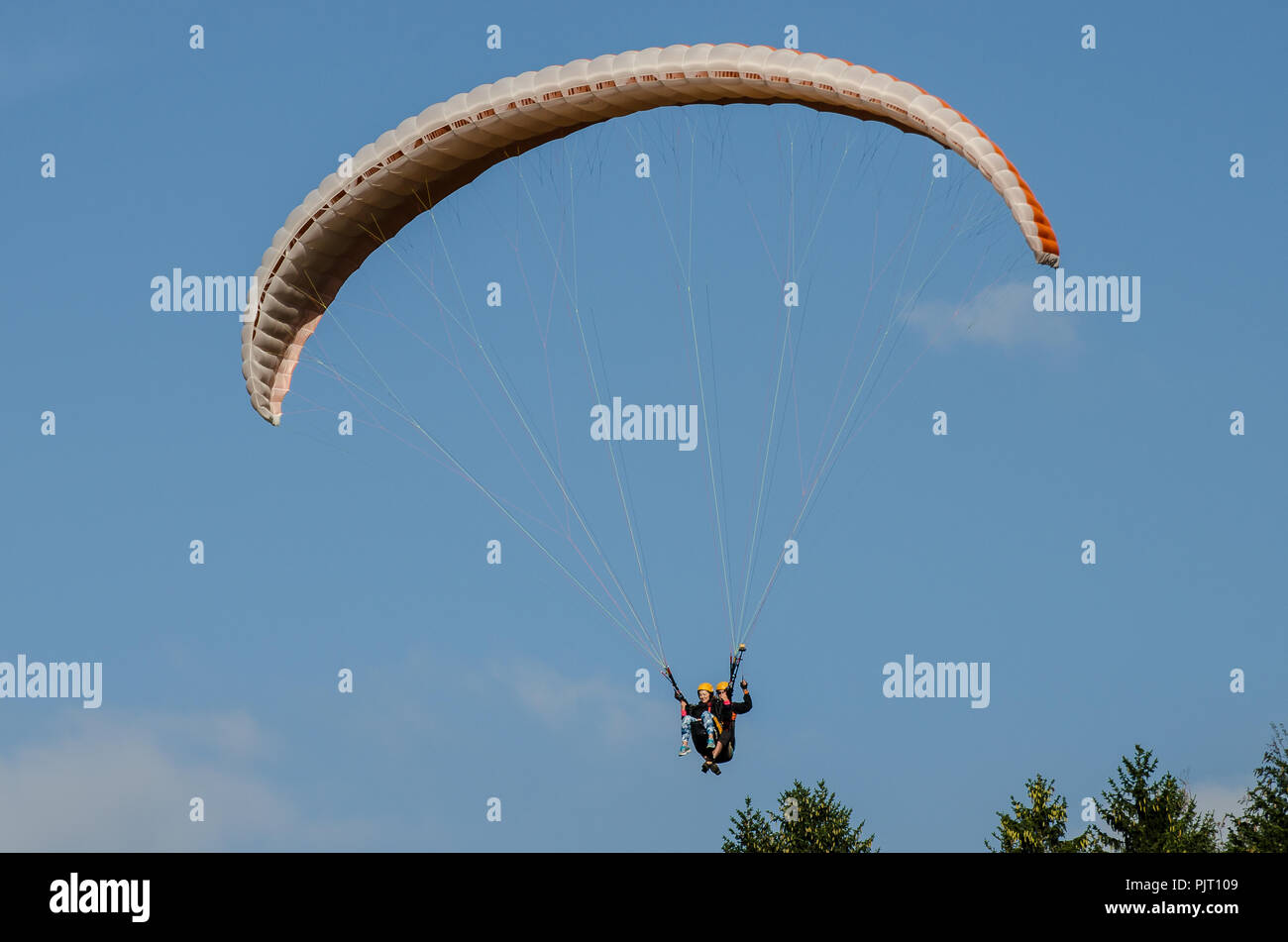 Paragliding is one of the most awe-inspiring adventure sports practiced today. The scenic views make paragliding an experience of a lifetime. Stock Photo