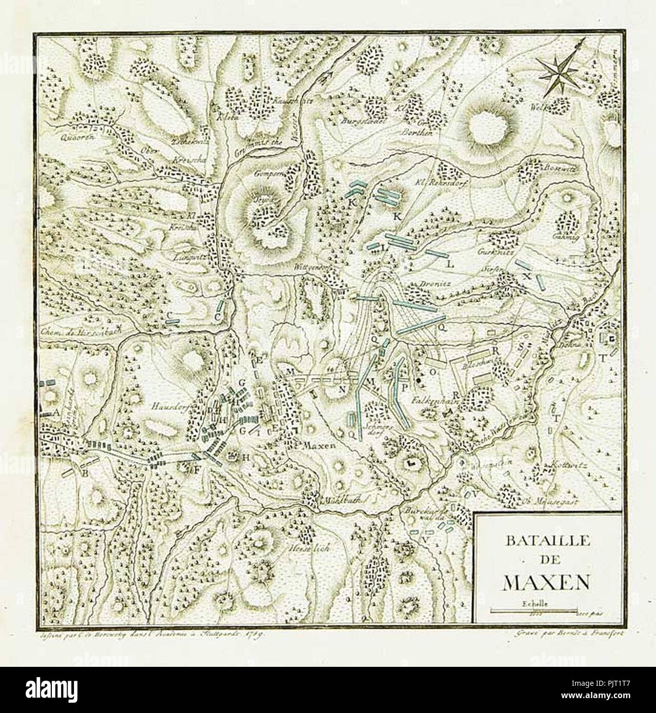 Bataille de Maxen Stock Photo Alamy