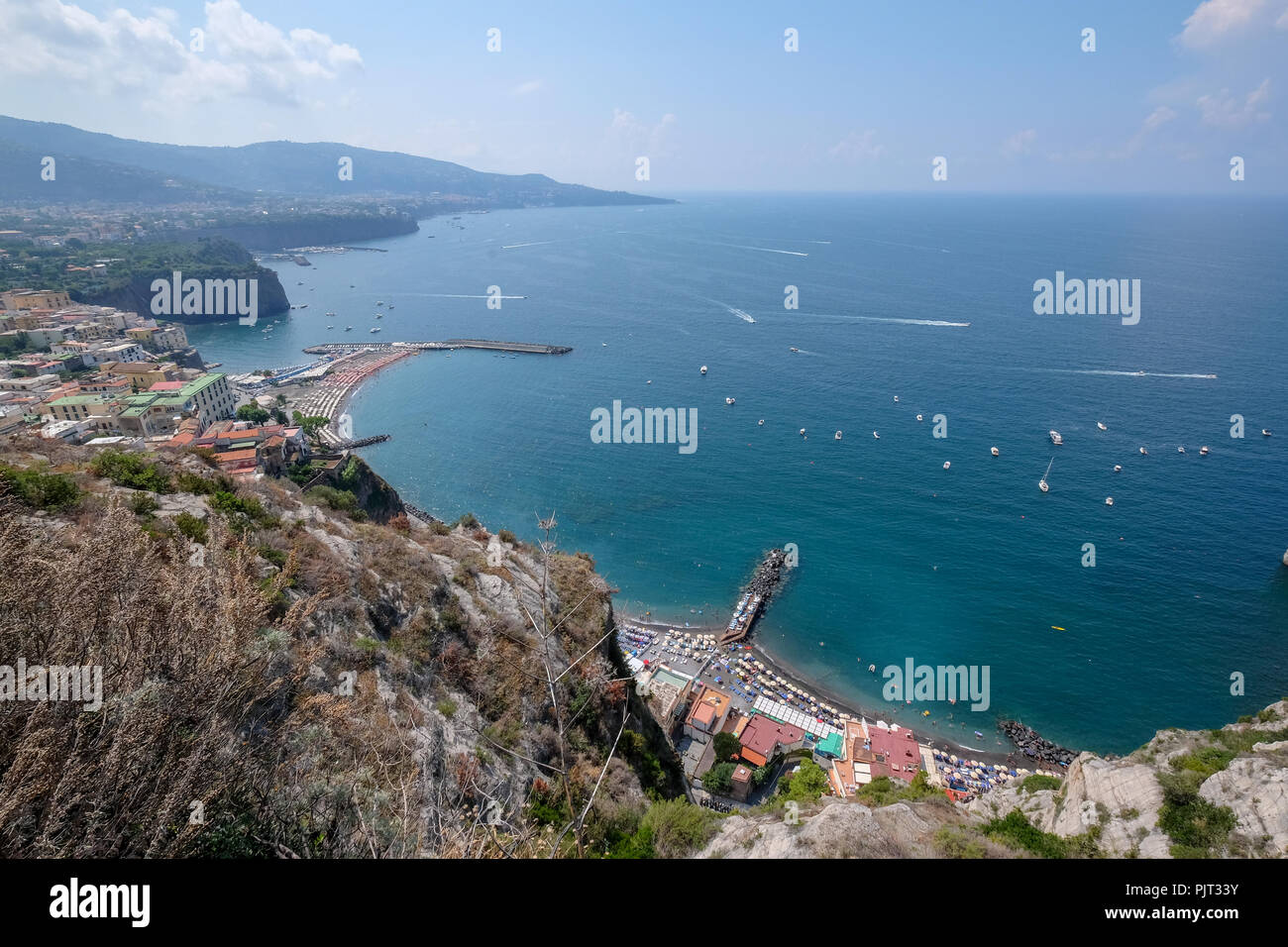 Amalfi coast view near Positano, Italy Stock Photo