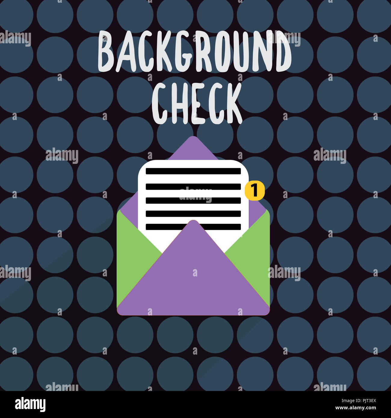 Text sign showing Background Check. Conceptual photo way to discover ...