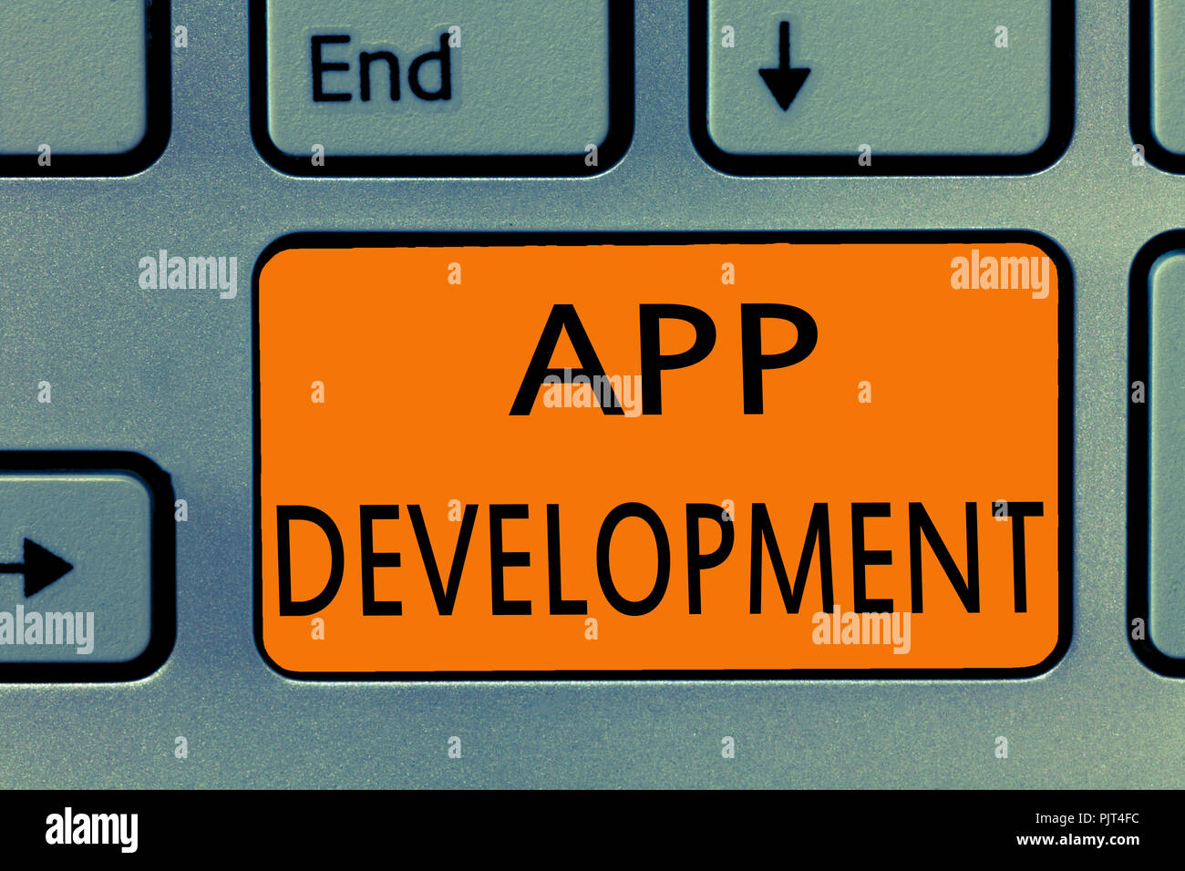 conceptual hand writing showing app development business photo text awesome mobile app