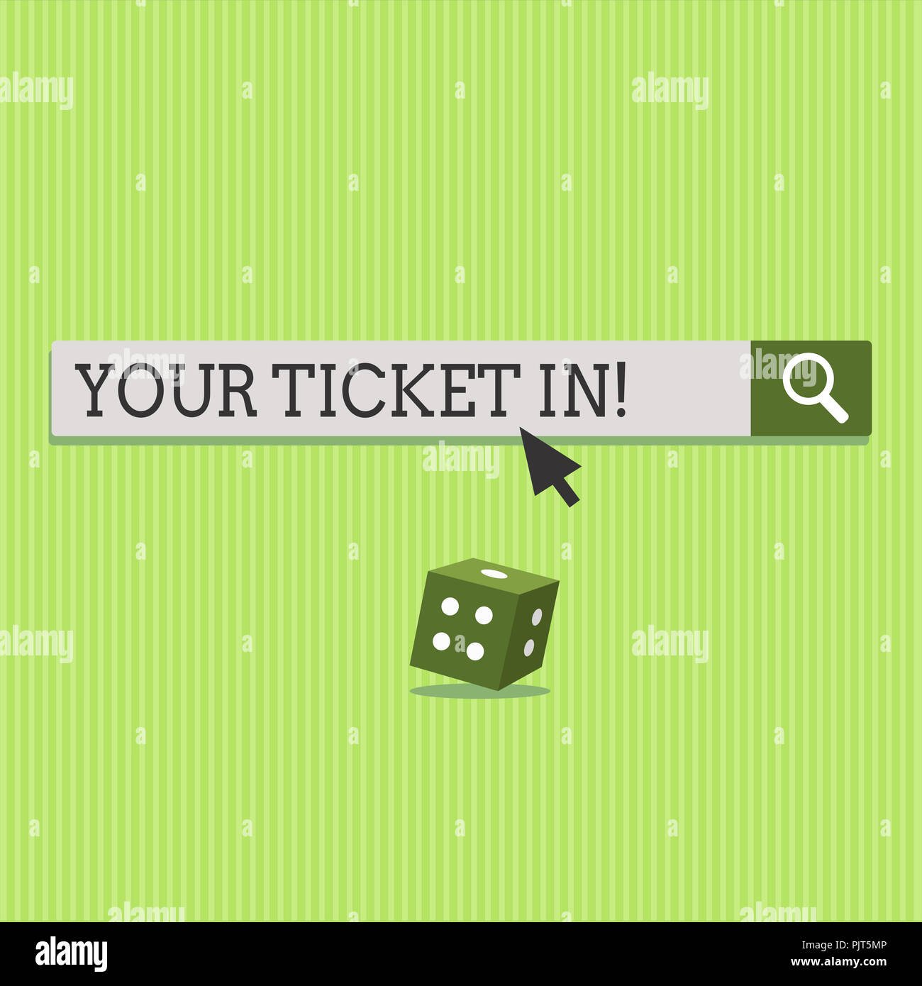 Text sign showing Your Ticket In. Conceptual photo piece of paper that ...