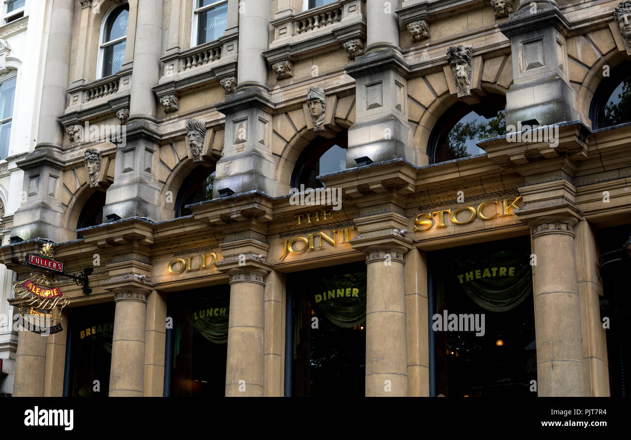 The Old Joint Stock pub and theatre, Temple Row West, Birmingham, UK Stock Photo