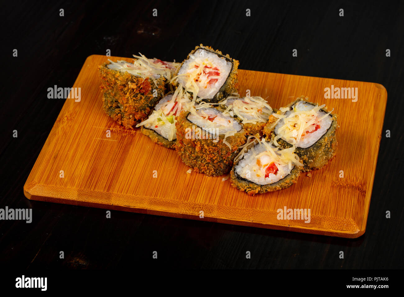 Japanese tempura roll with chicken Stock Photo Alamy