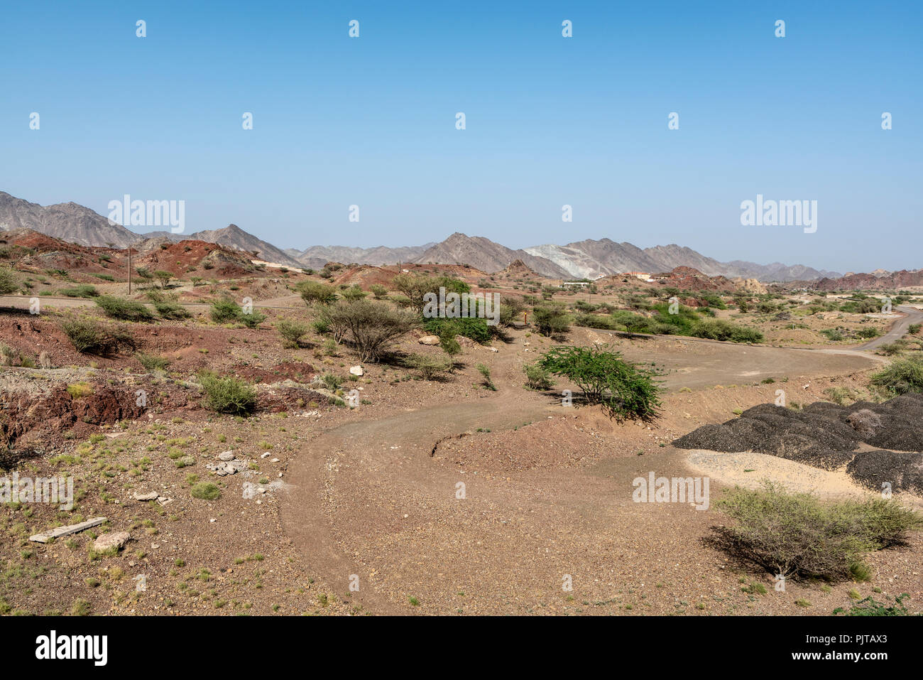 Mountain biking trail in Hatta, an enclave of Dubai in the Hajar