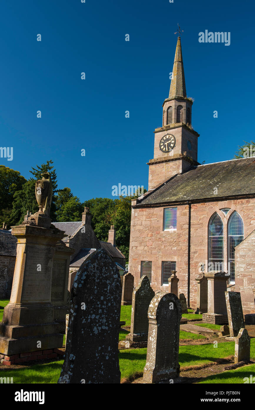 Glamis Parish Church of St Fergus, Glamis, Angus, Scotland. Stock Photo