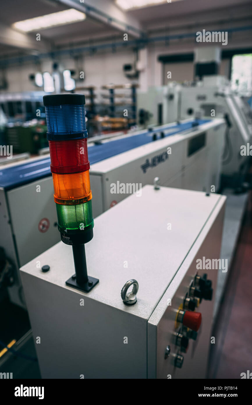 Photo of a machine in an italian industry I shot in Stock Photo