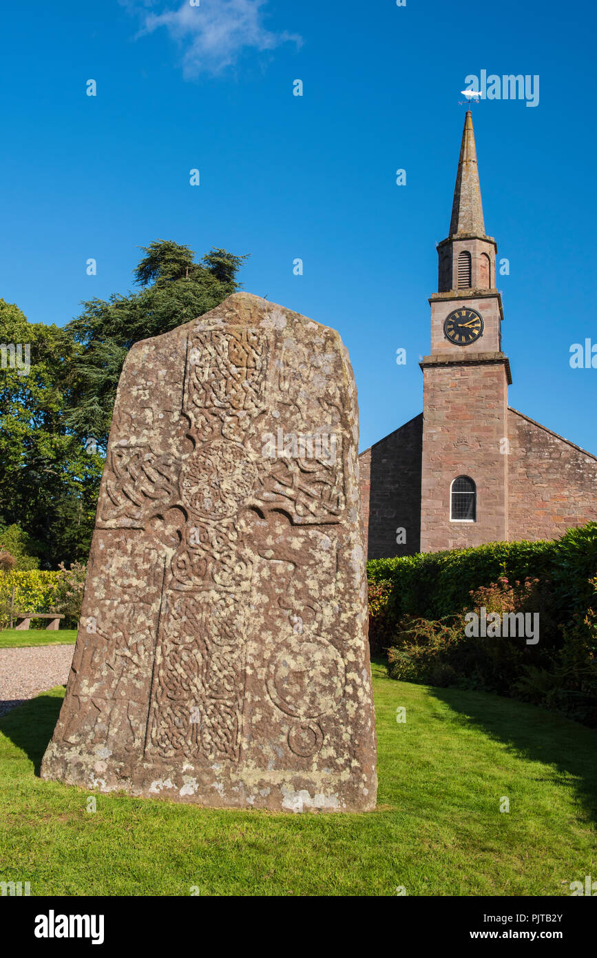 Glamis Manse Pictish Stone, Glamis, Angus, Scotland. Stock Photo