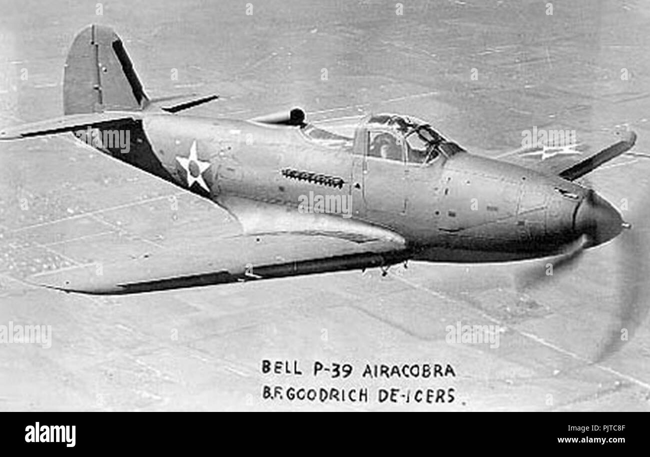 Bell P-39 Airacobra in flight with B.F. Goodrich de-icers  061019-F-1234P-021 Stock Photo - Alamy