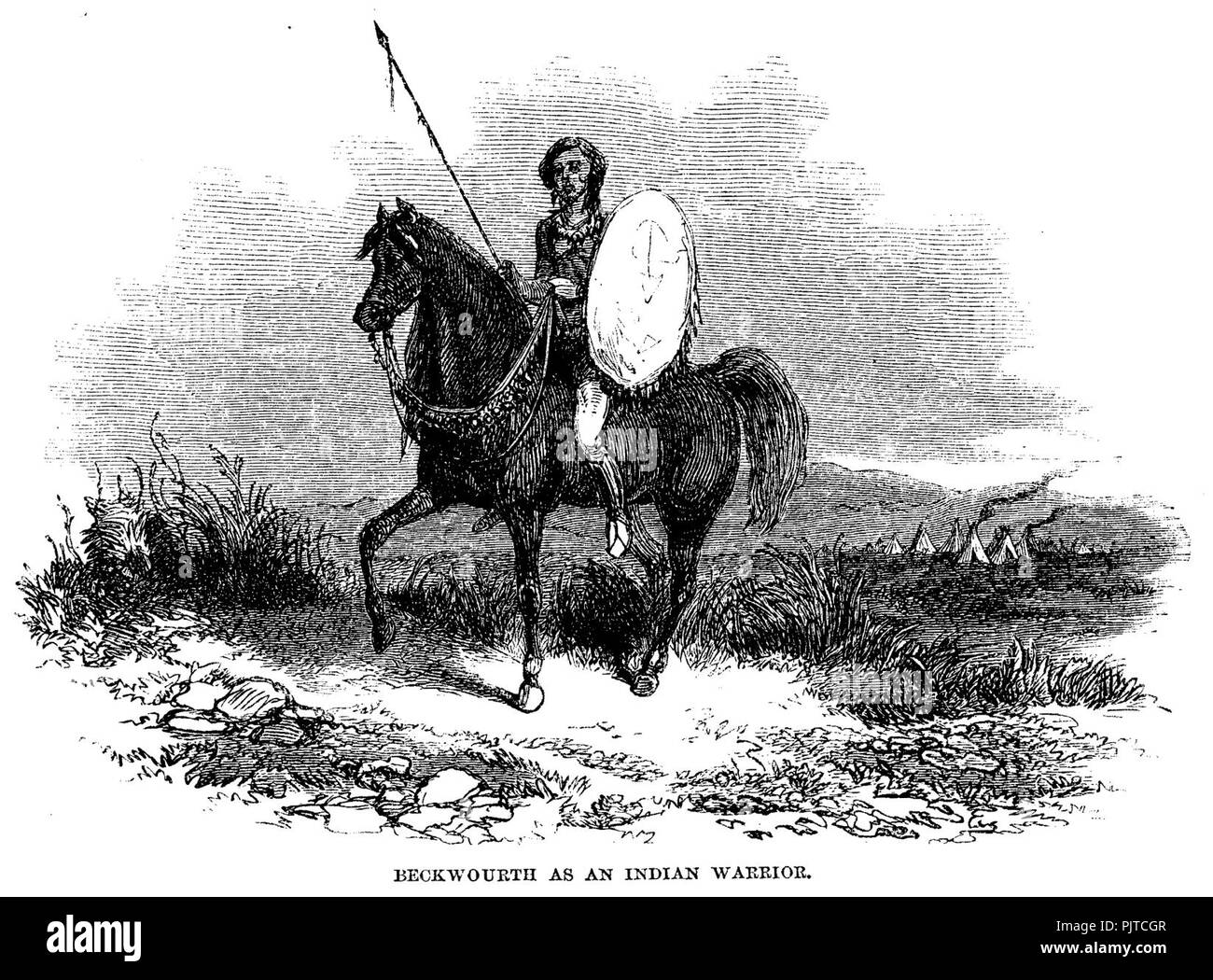 Beckwourth indian warrior05. Stock Photo