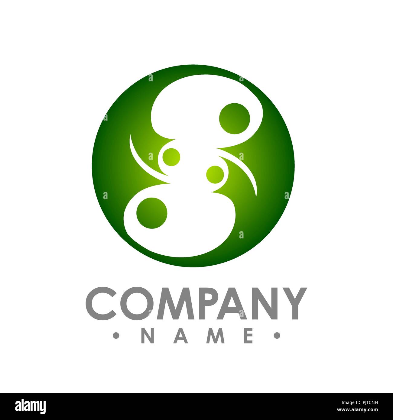 Abstract circle logo icon design, Circle logo concept vector design illustration Stock Vector