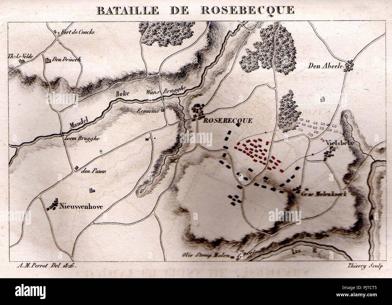 Bataille de Roosebeke Stock Photo Alamy