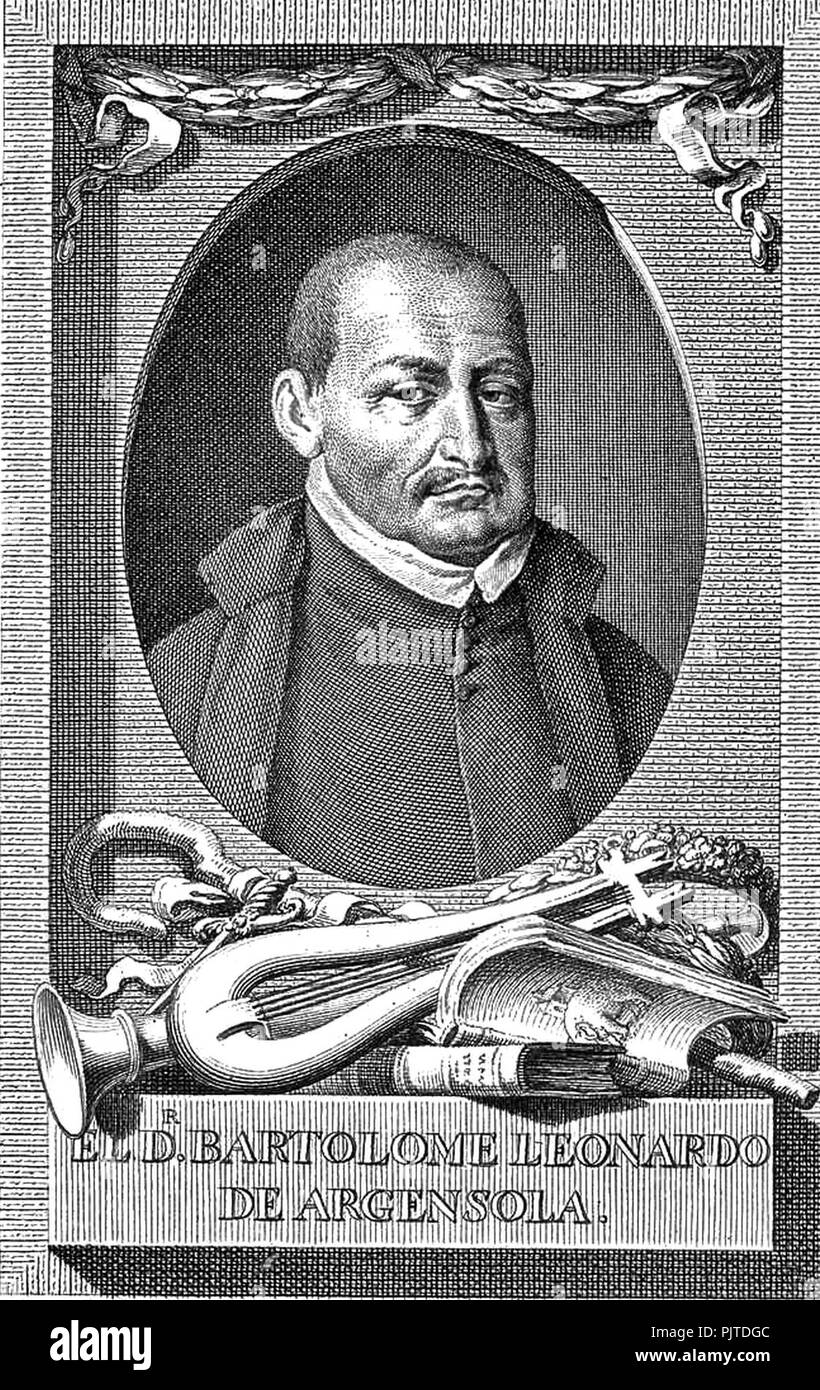 Bartolomé Leonardo de Argensola (grabado 1770 Stock Photo Alamy