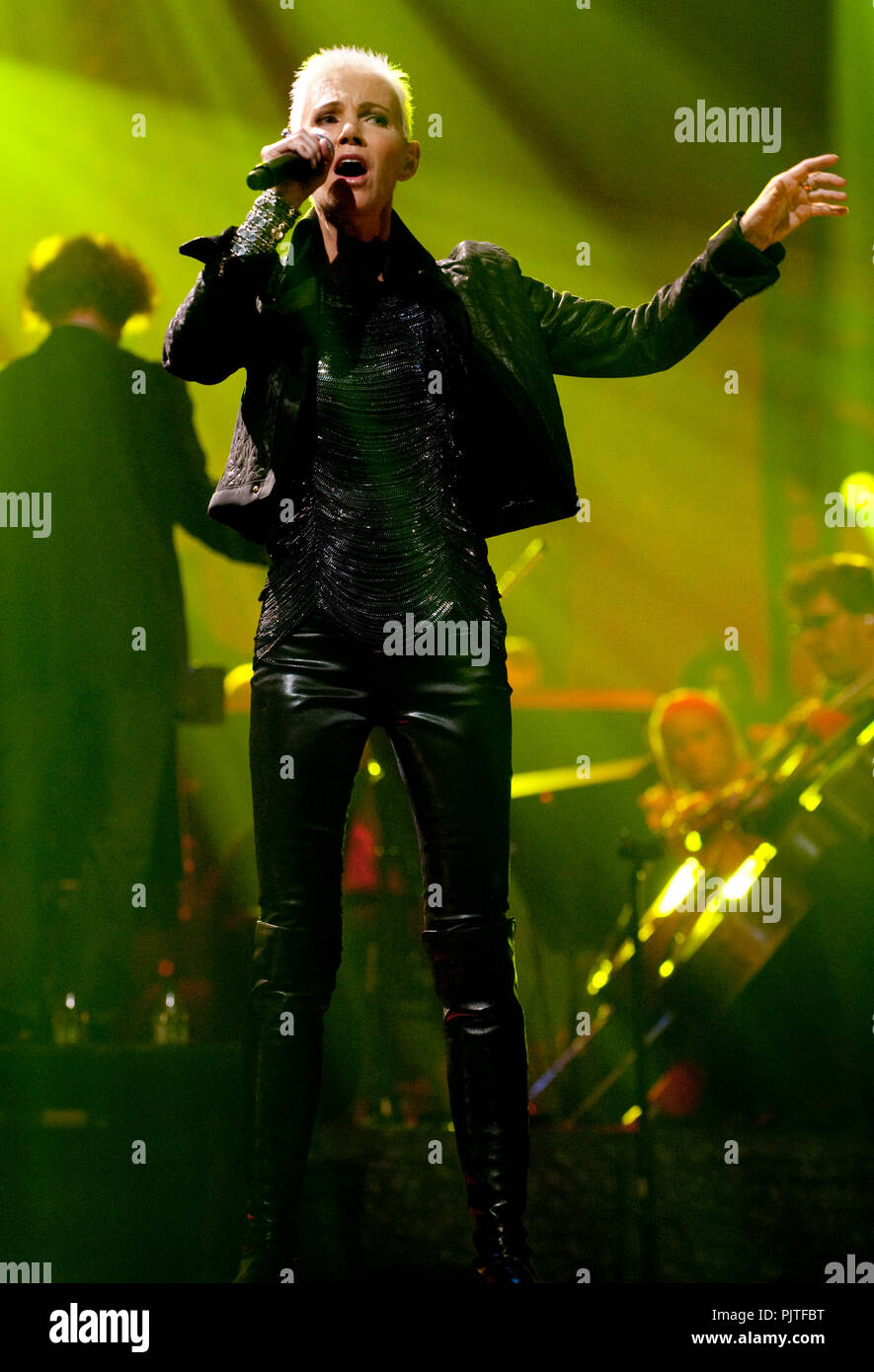 Swedish rock band Roxette performing at the 25th edition of the Night