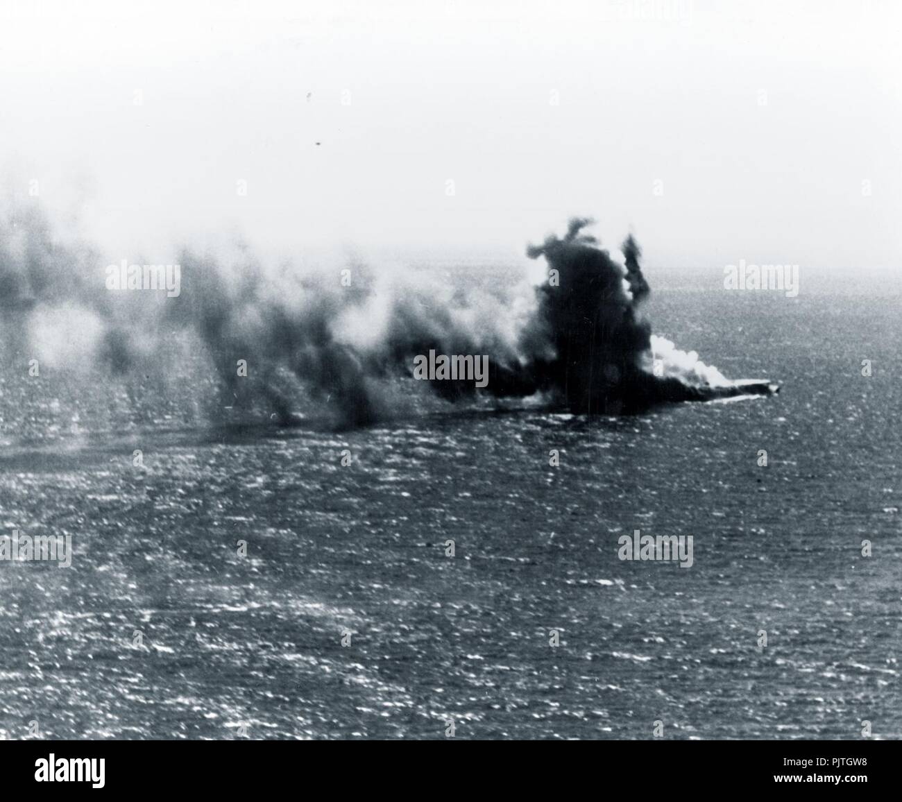 Battle of Coral Sea, May 1942 (23904710992). Stock Photo