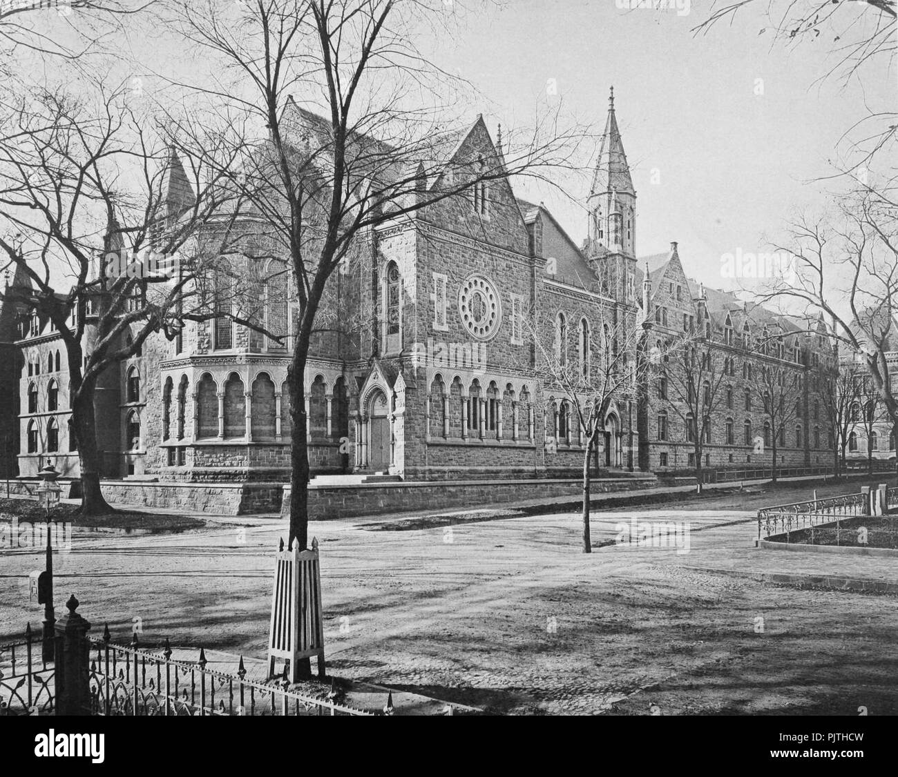 Battell Chapel exterior Yale College c1879 Stock Photo - Alamy