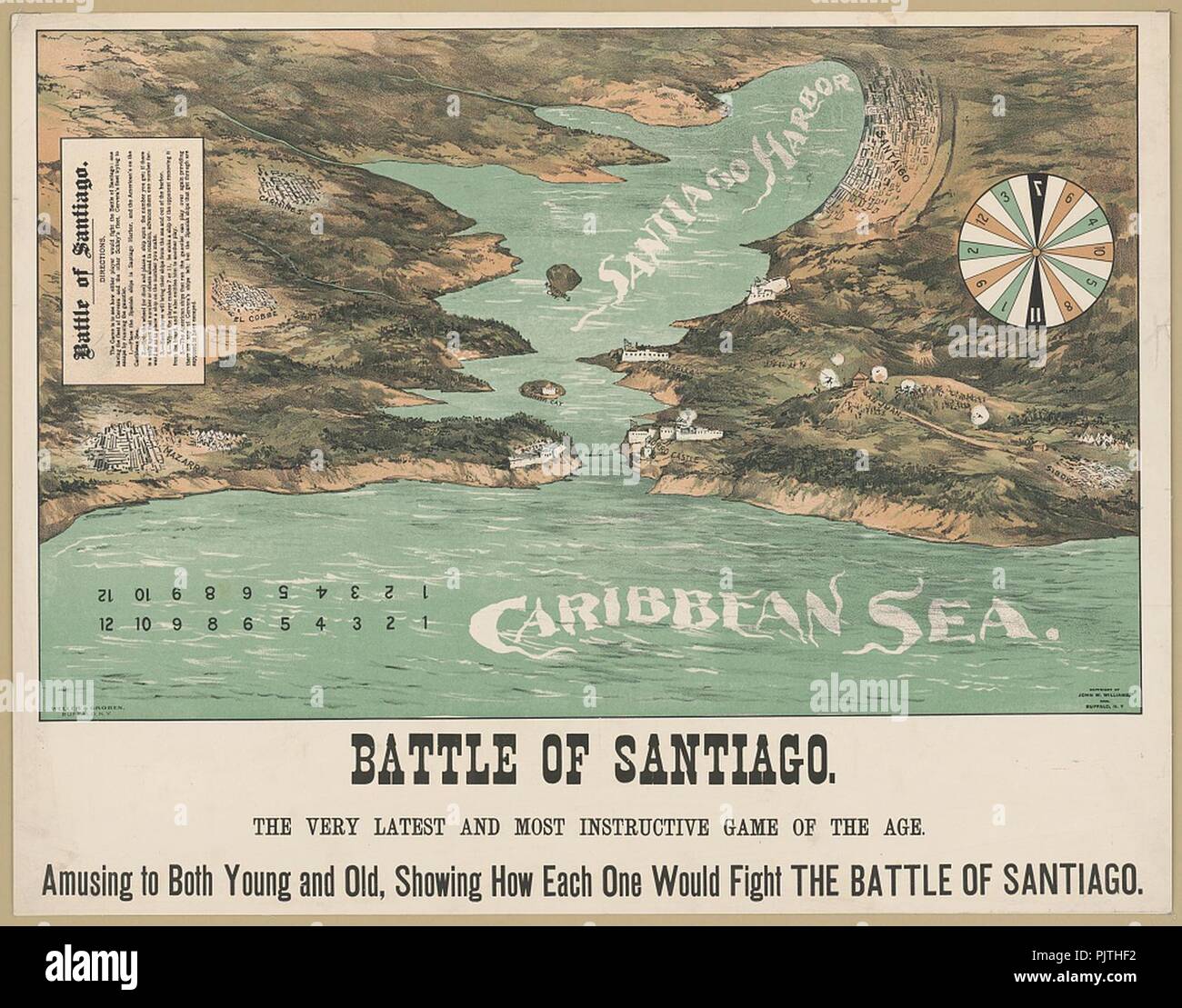 Battle of Santiago (updated) Stock Photo