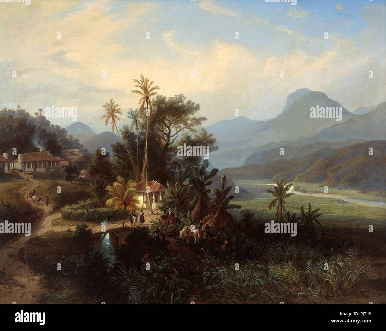 Ferdinand Bellermann At the Sugar Mill Stock Photo Alamy