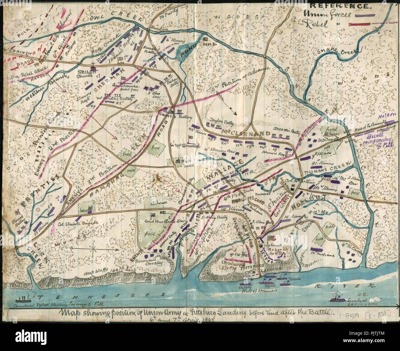 Battle Of Shiloh Map