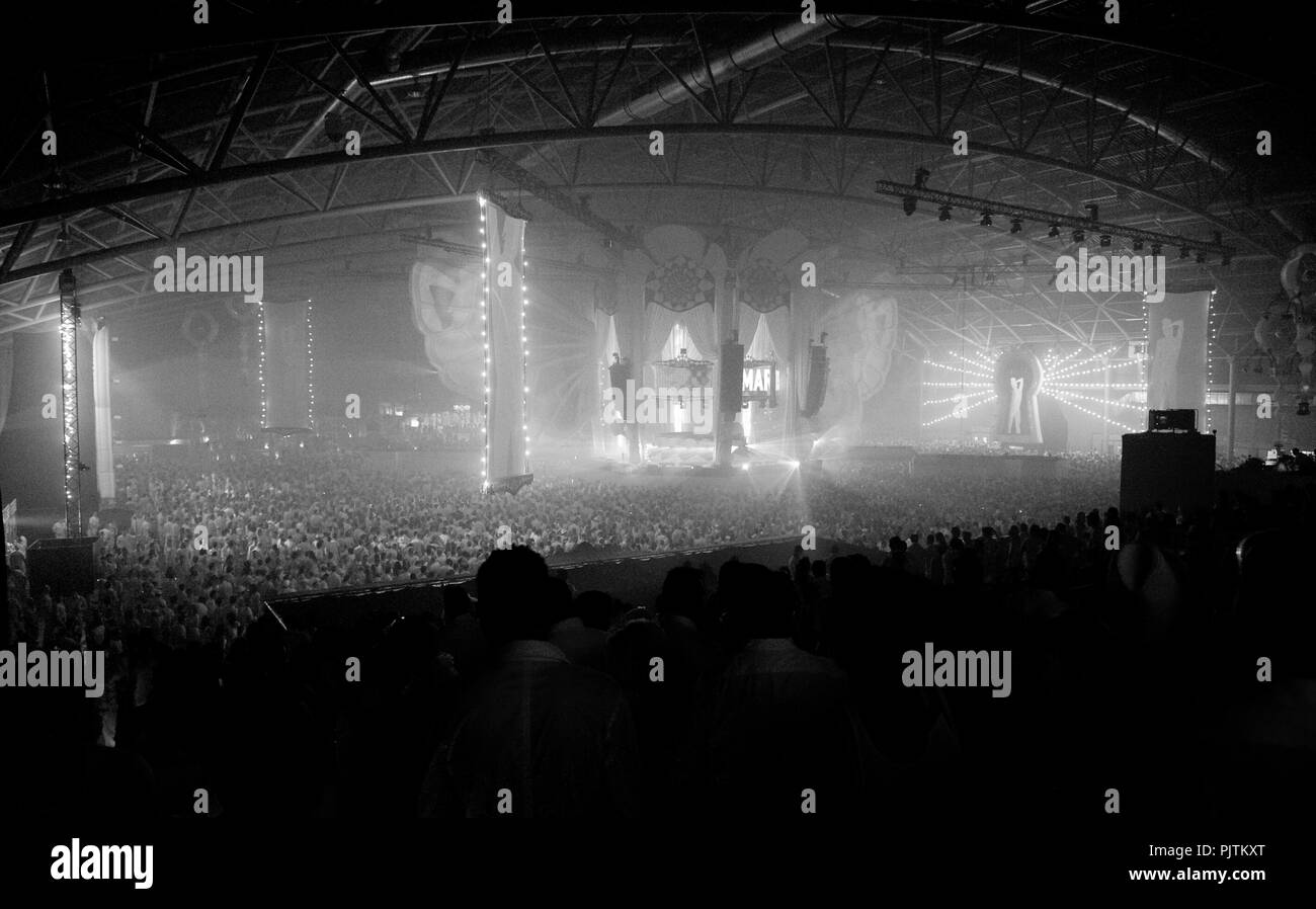 The Sensation White dance event in the Ethias Arena of Hasselt attended by  20.000 people (Belgium, 14/03/2010 Stock Photo - Alamy