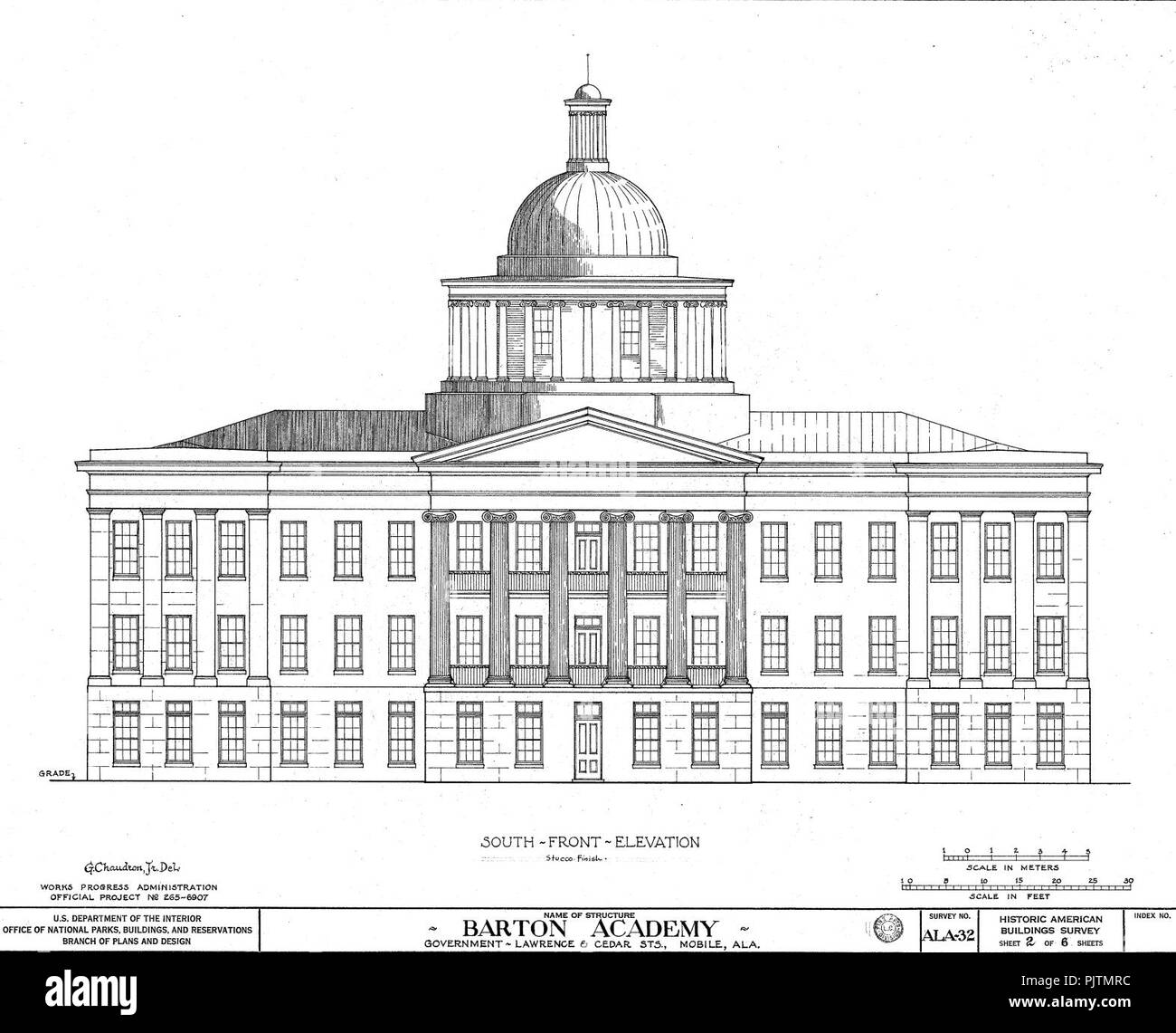 Barton Academy HABS Drawing Stock Photo Alamy barton-academy-habs-drawing-stock-photo-alamy