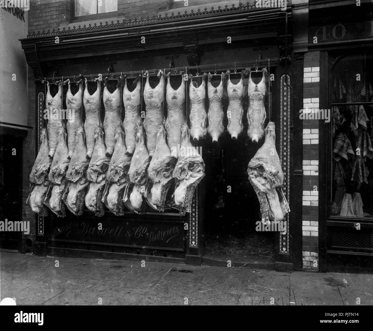 Barwell's Butcher Shop Bury St Edmunds Suffolk. Stock Photo