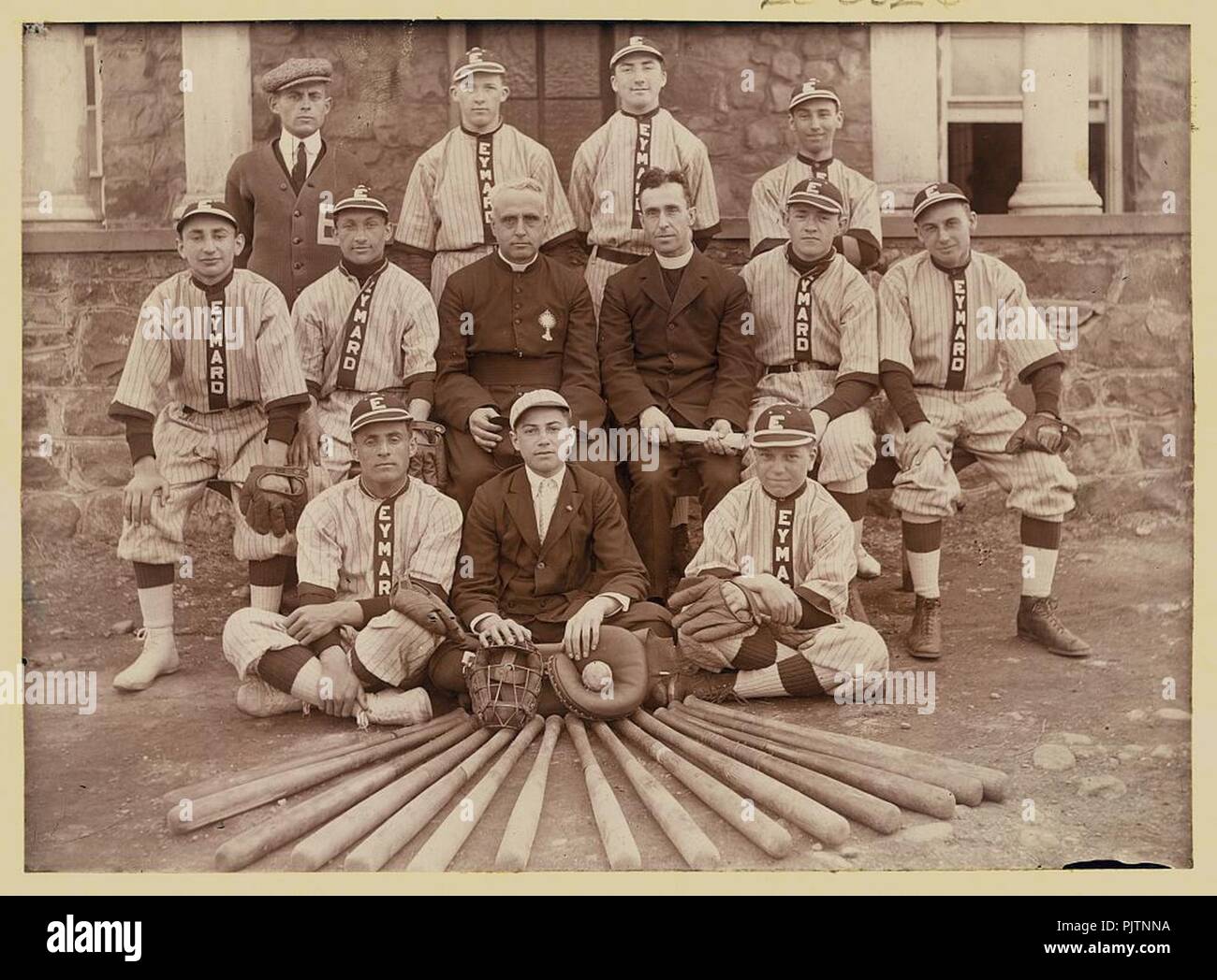 Baseball team, Eymard Seminary, Suffern, N.Y. Stock Photo