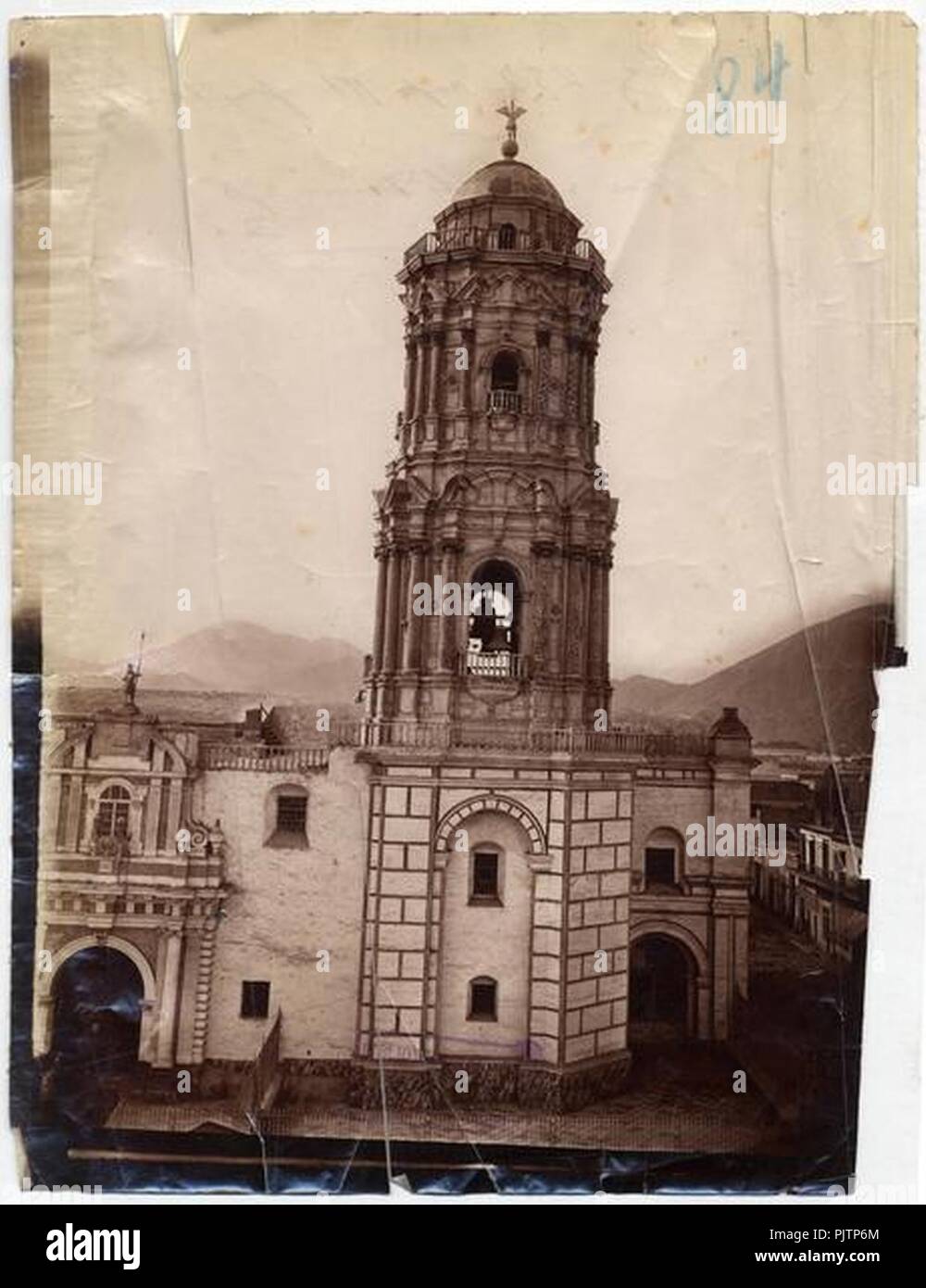 Basilica de Santo Domingo Lima 1902. Stock Photo