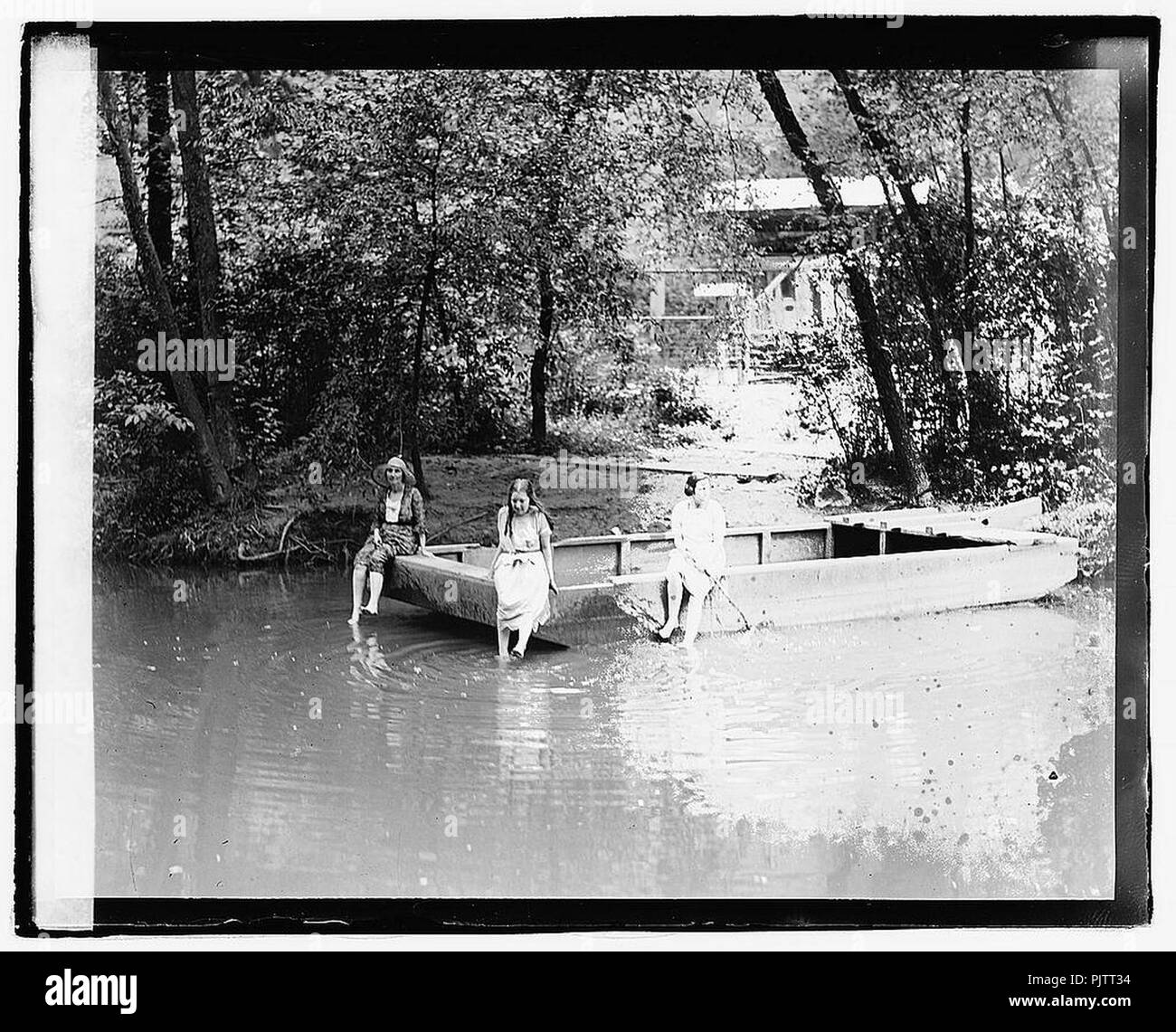 Bathing, Rock Creek Park Stock Photo