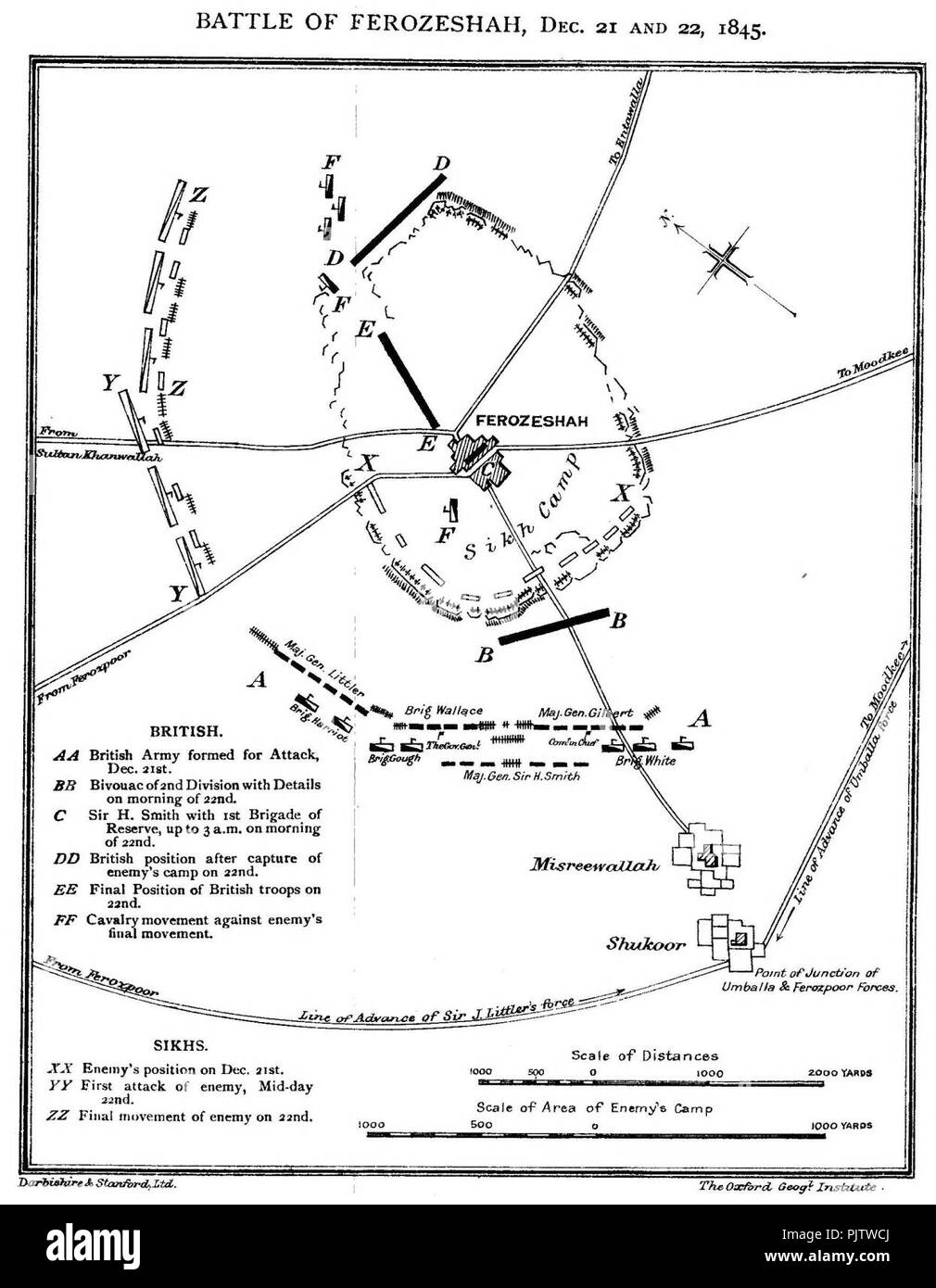 Battle of Ferozeshah Stock Photo Alamy