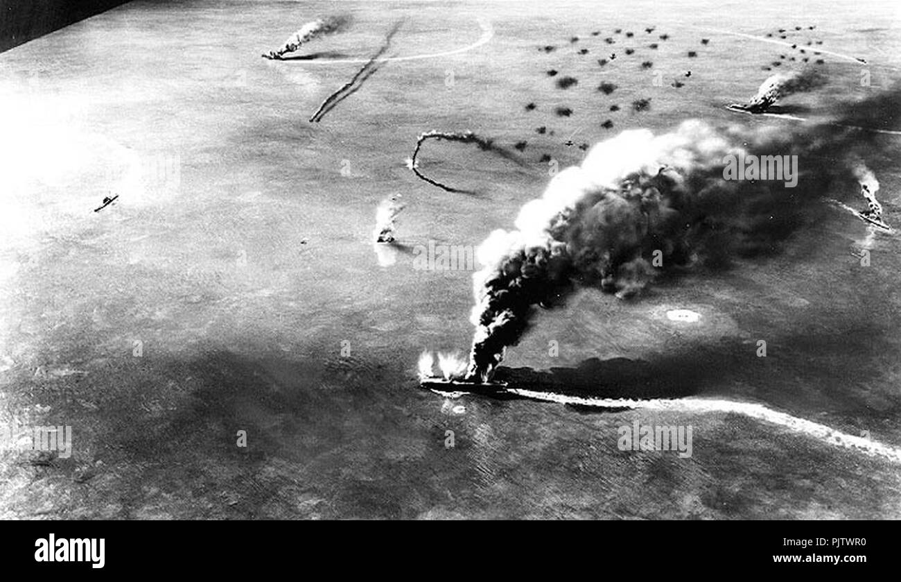 Battle of Midway. Stock Photo