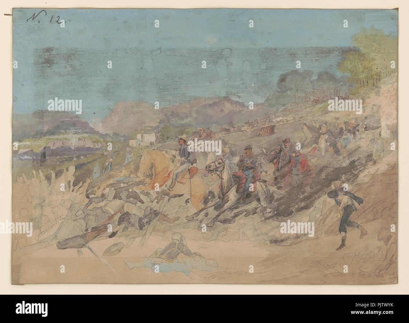 Battle of Peach Tree Creek, July 20, 1864 Stock Photo Alamy