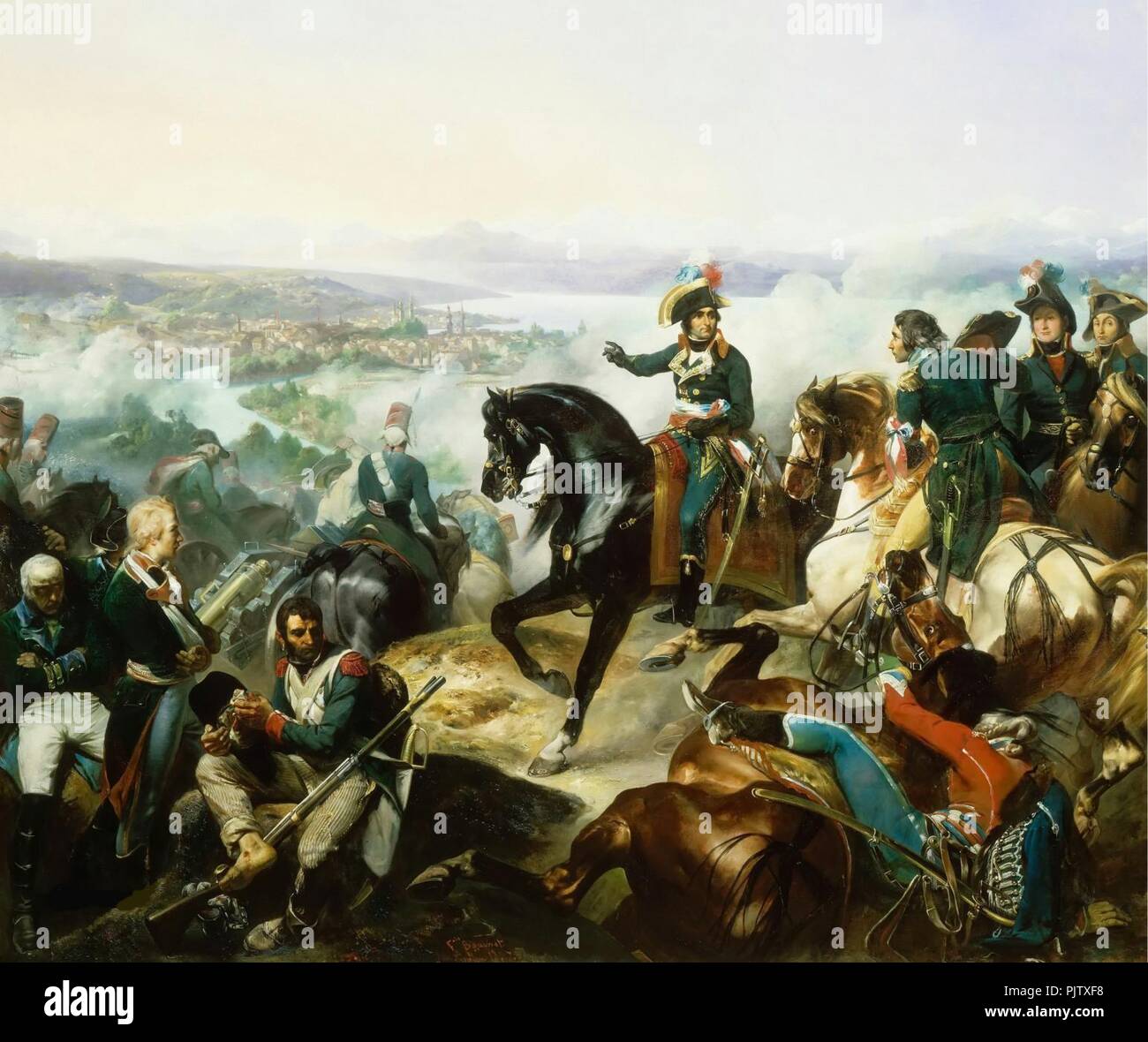 Battle of zurich. Stock Photo