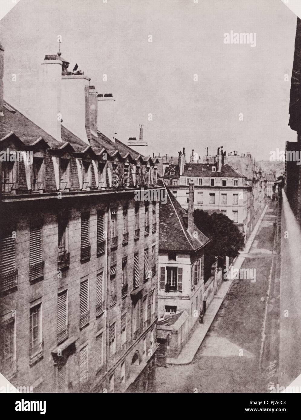 Bayard, Hippolyte - Aufnahme aus dem 5. Stock eines Hauses an der Rue Cambon. Stock Photo