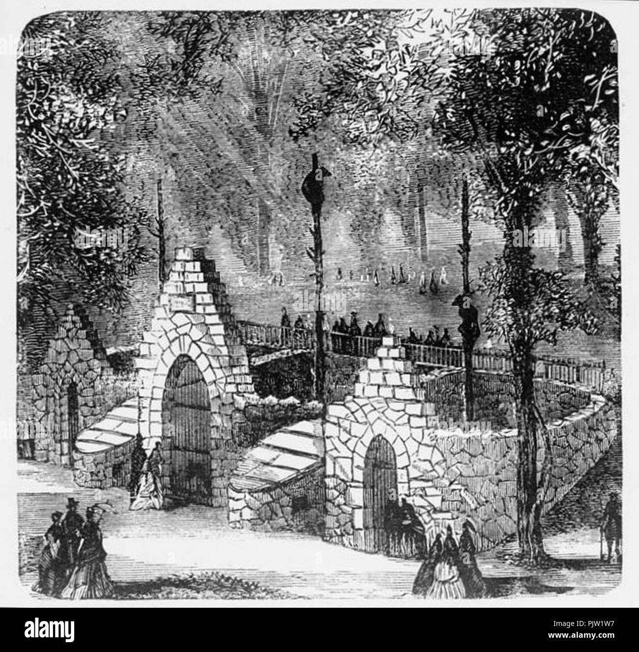 Bear Pits Philadelphia Zoo Stock Photo Alamy