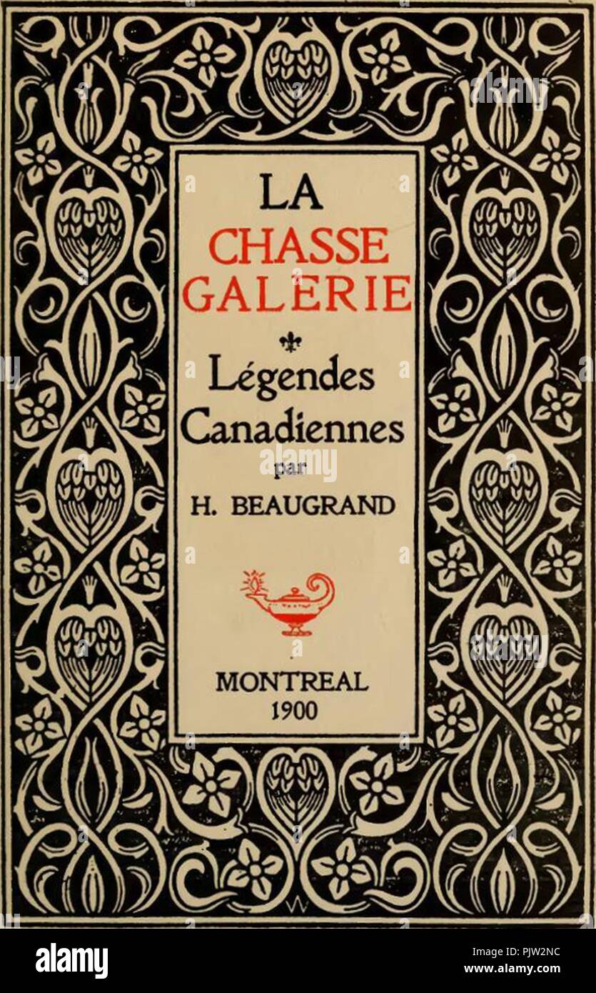 Beaugrand - La chasse-galerie, 1900 (illustration p17). Stock Photo
