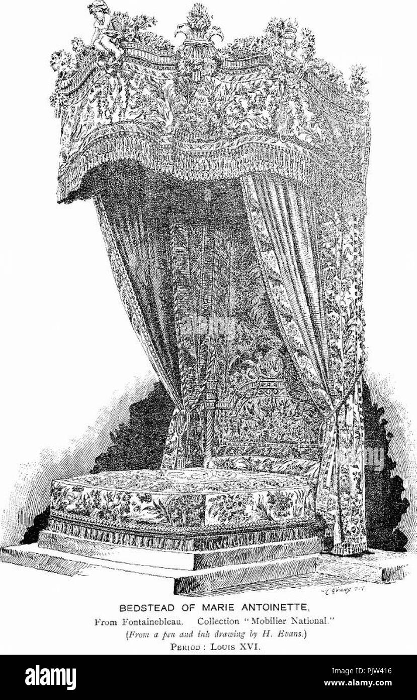 Bedstead of Marie Stock Photo Alamy