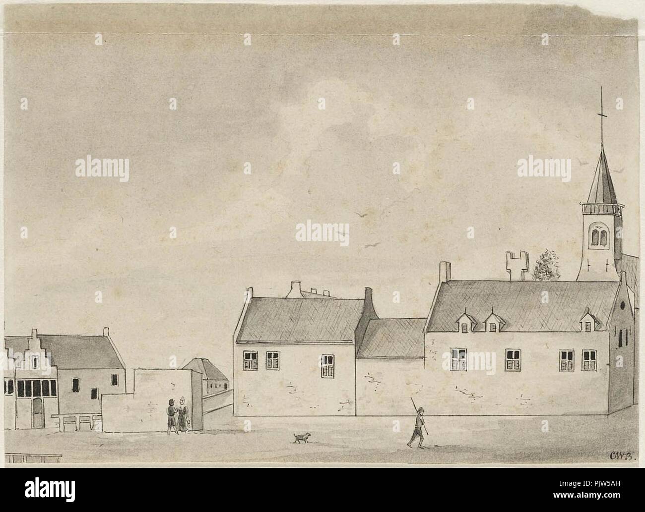 Begijnhof Stock Photo
