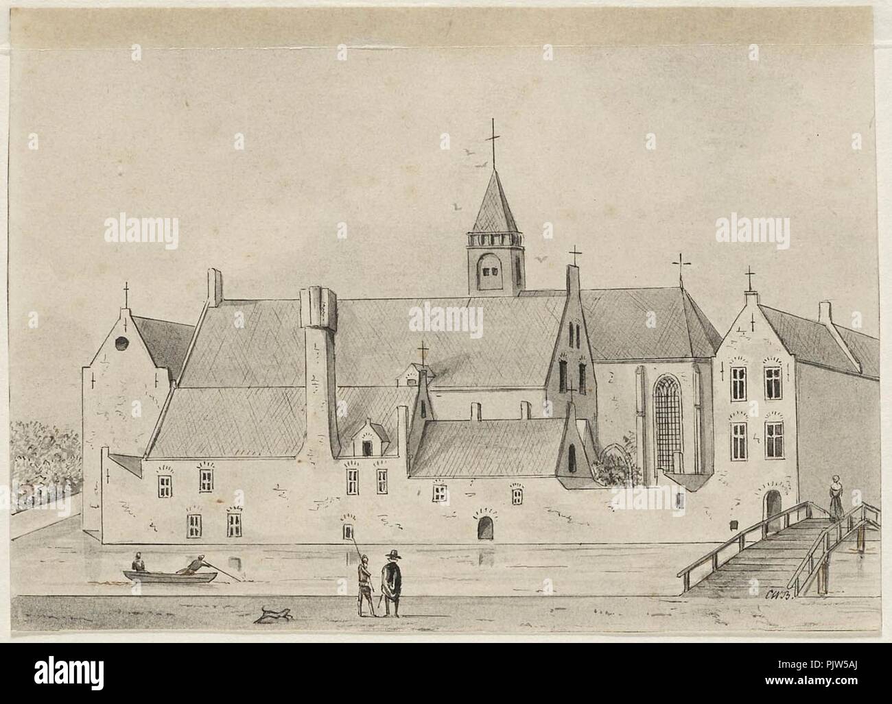 Begijnhof Stock Photo