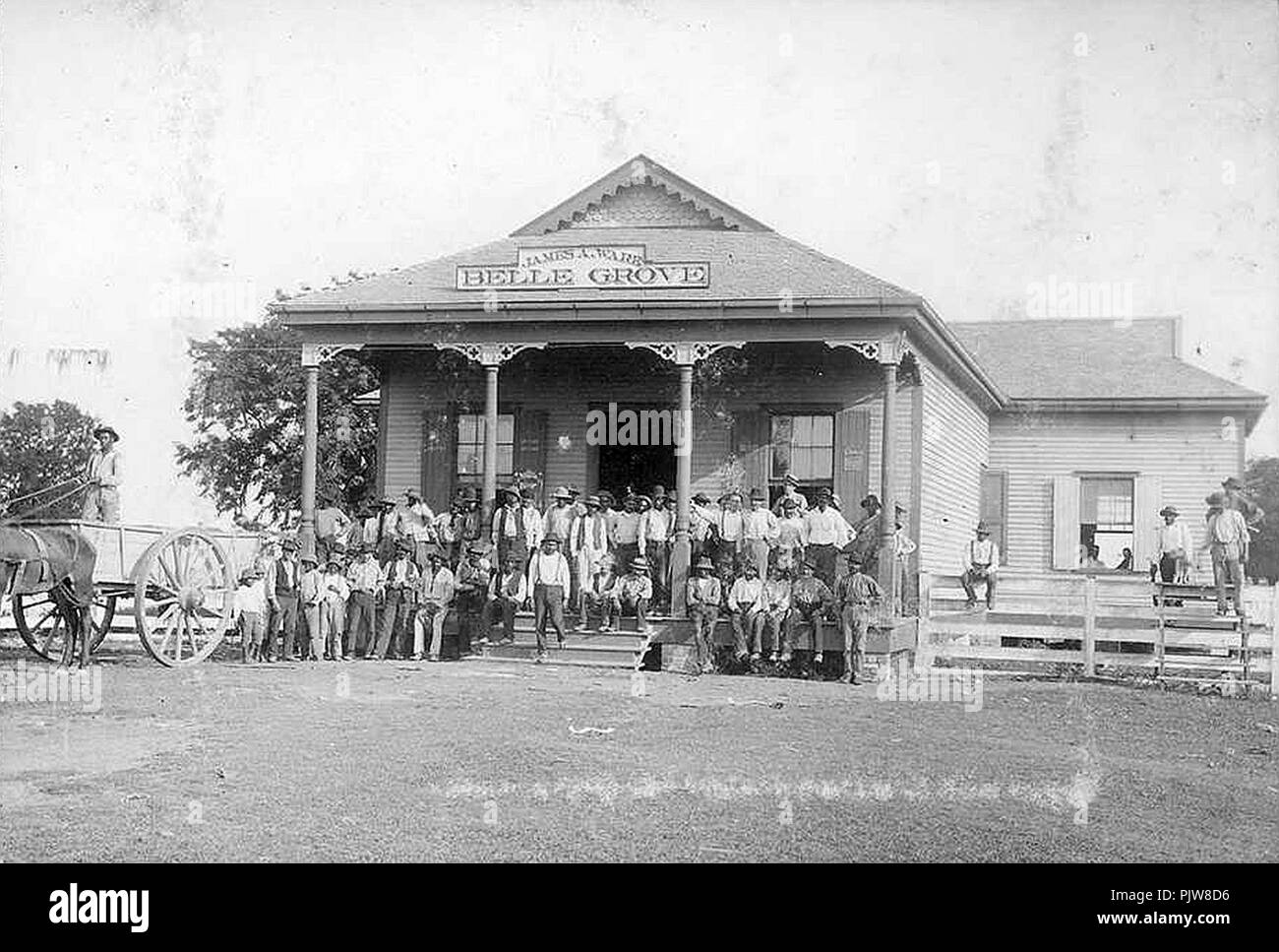 Bell Grove Plantation Commissary, Iberville Parish, Louisiana. Stock Photo