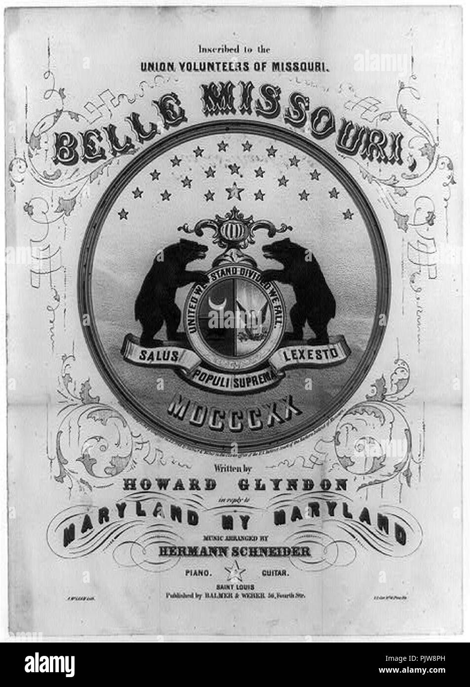 Belle Missouri, written by Howard Glyndon Stock Photo Alamy