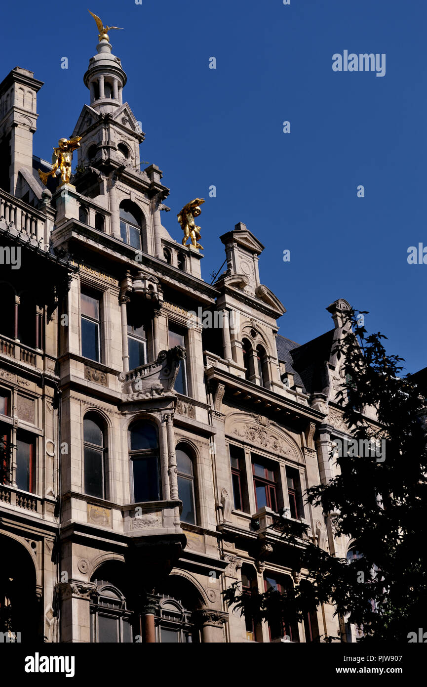 Impressions of the architectural facades along the Meir shopping street ...