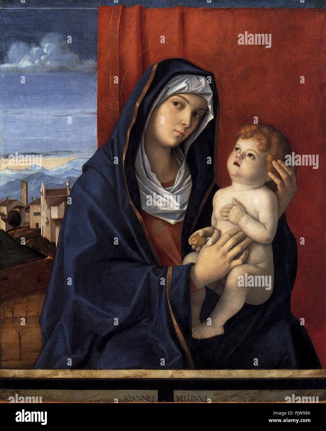 Giovanni Bellini - Madonna and Child - Stock Photo